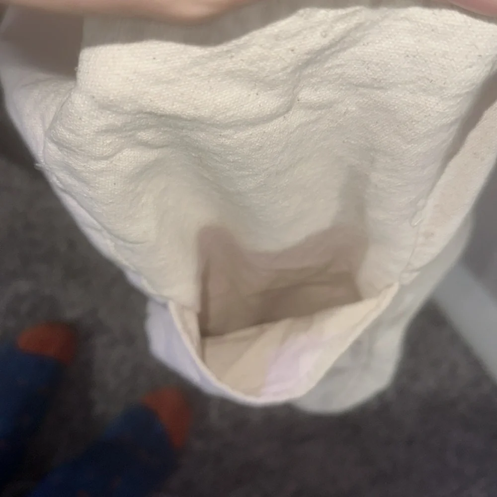 Public Goods Canvas Tote bag. Has 2 inner pockets one zippered, & bottle pocket. - Picture 4 of 4